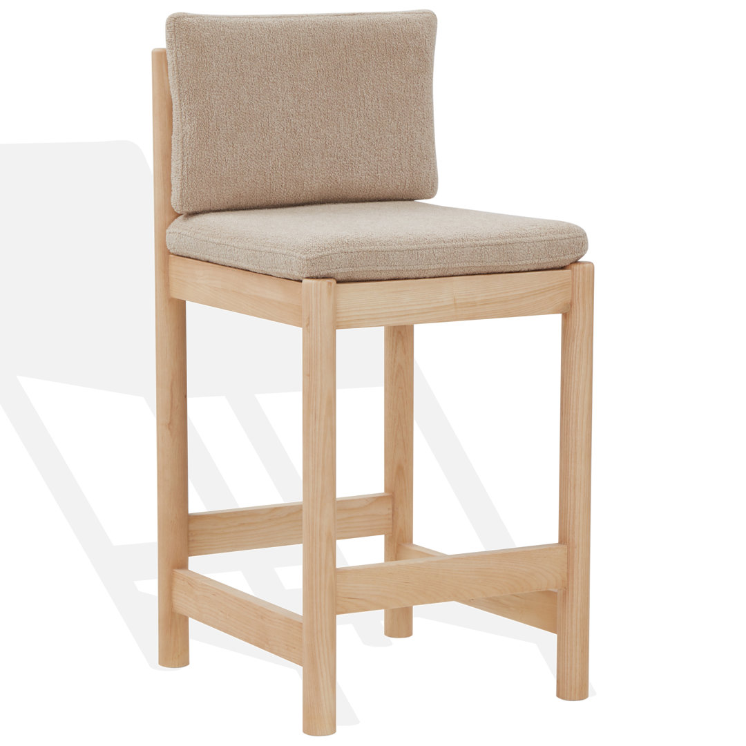 Carisa Boucle Counter Stool
